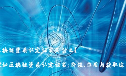 区块链资质认定证书是什么？

探秘区块链资质认定证书：价值、作用与获取途径